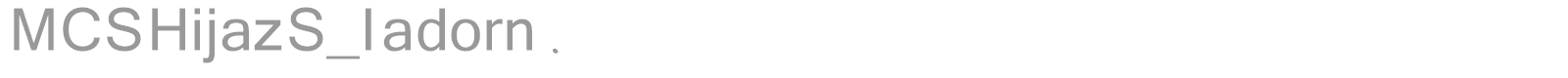 MCS Hijaz S_I adorn. font preview